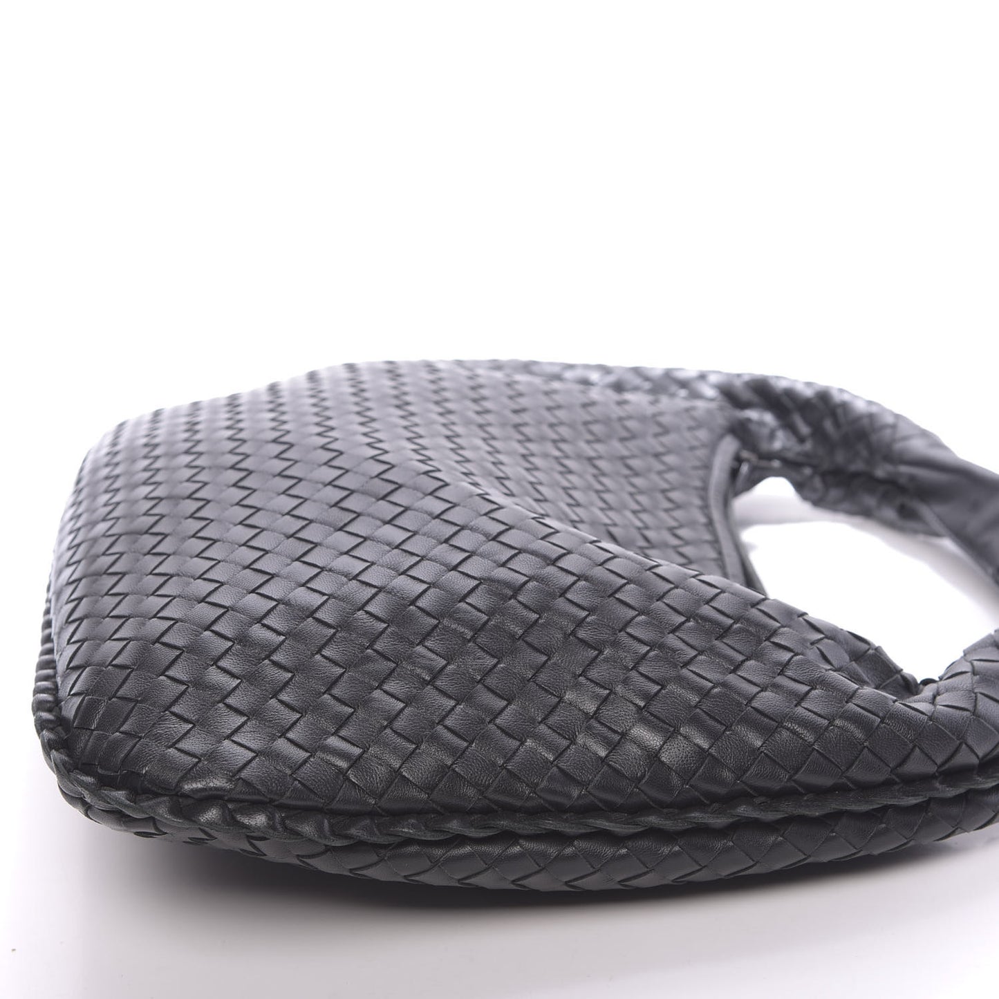 Nappa Intrecciato Medium Veneta Hobo Black