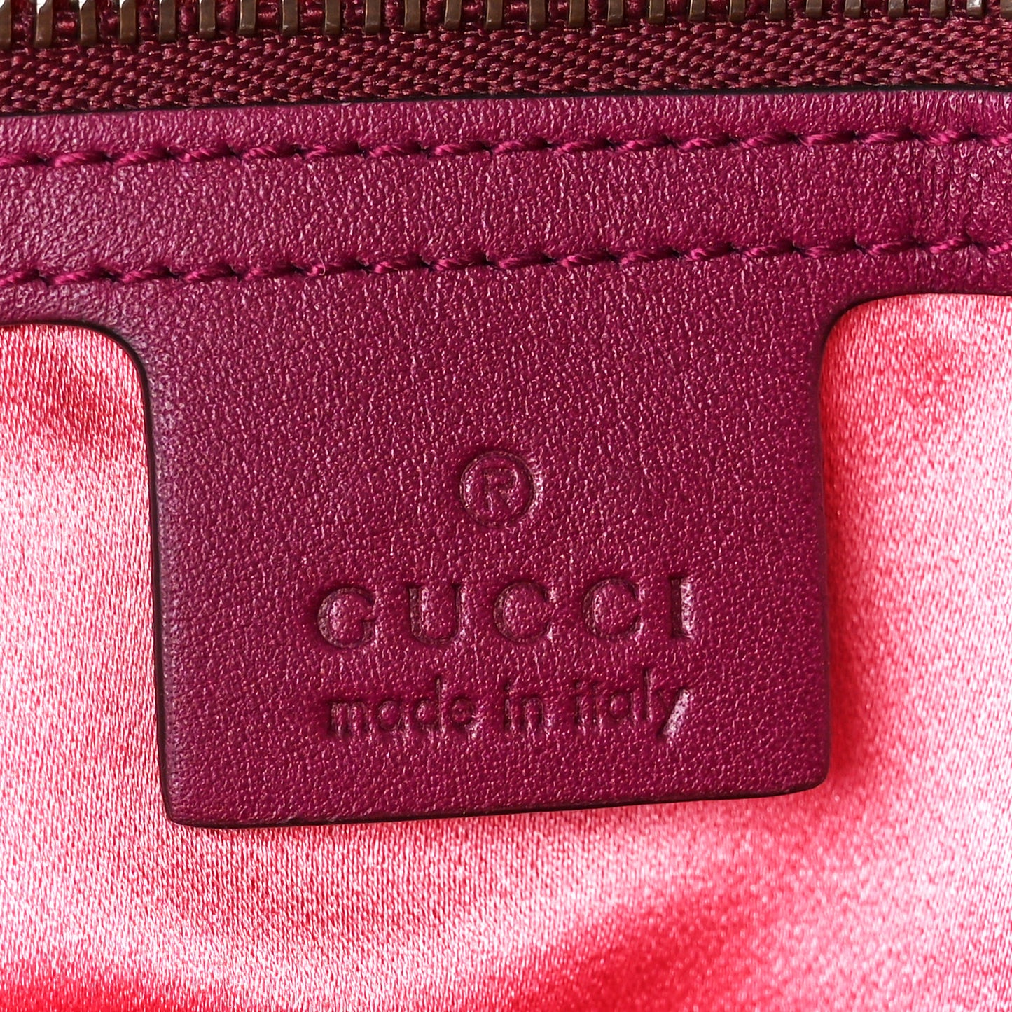 Velvet Matelasse Embroidered Small GG Marmont Shoulder Bag Fuchsia Violet Cyclamen