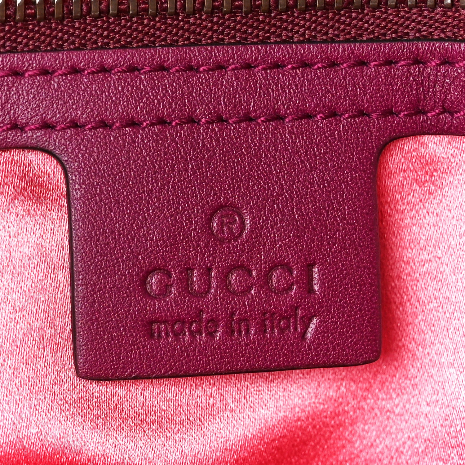 Gucci Velvet Matelasse Embroidered Small GG Marmont Shoulder Bag Fuchsia Violet Cyclamen 6 of 13
