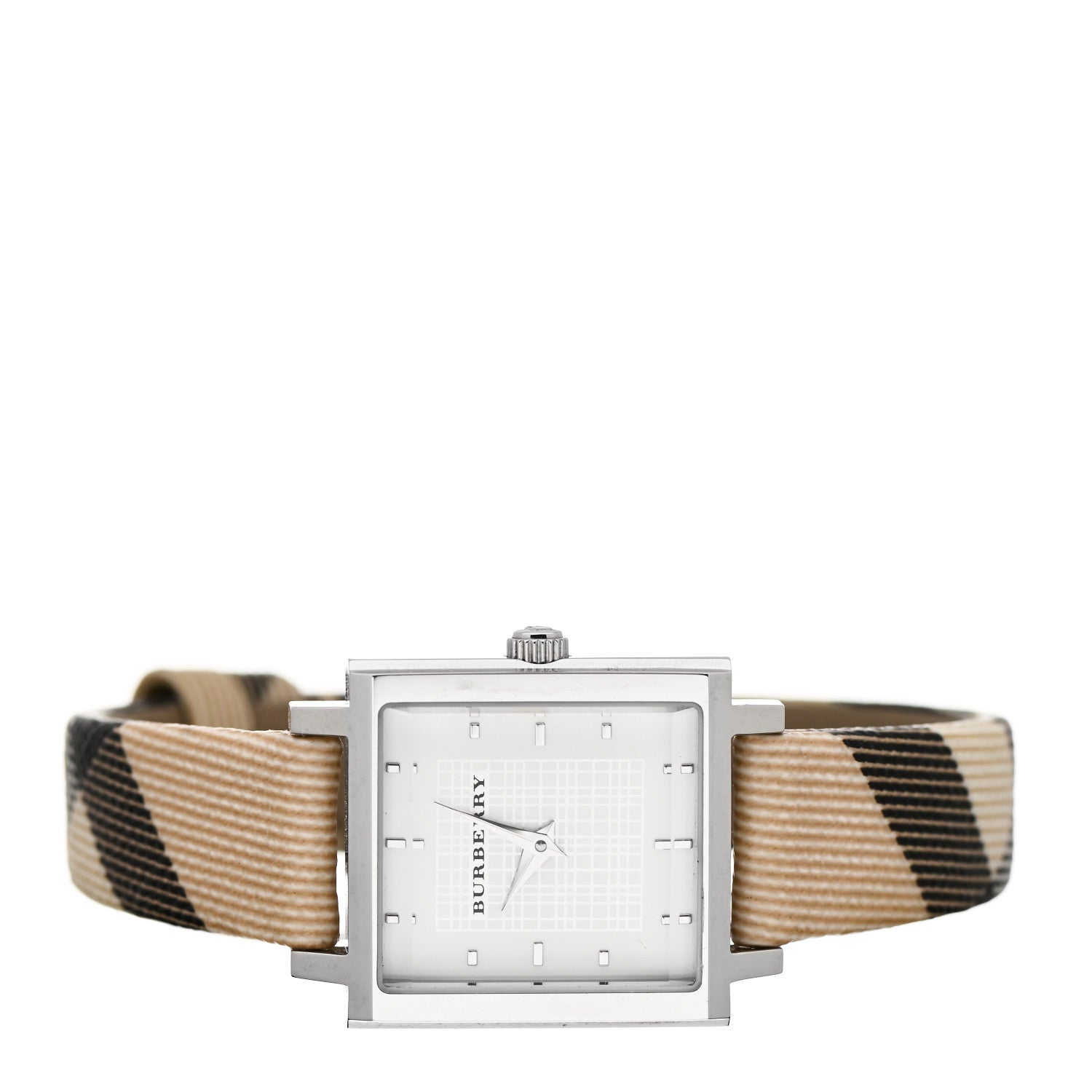 Burberry Stainless Steel Calfskin 24mm Nova Check Quartz Watch BU2016 2 of 5