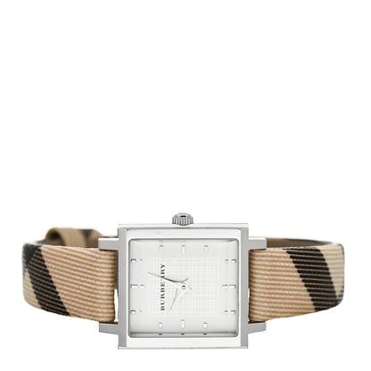 Burberry Stainless Steel Calfskin 24mm Nova Check Quartz Watch BU2016 2 of 5