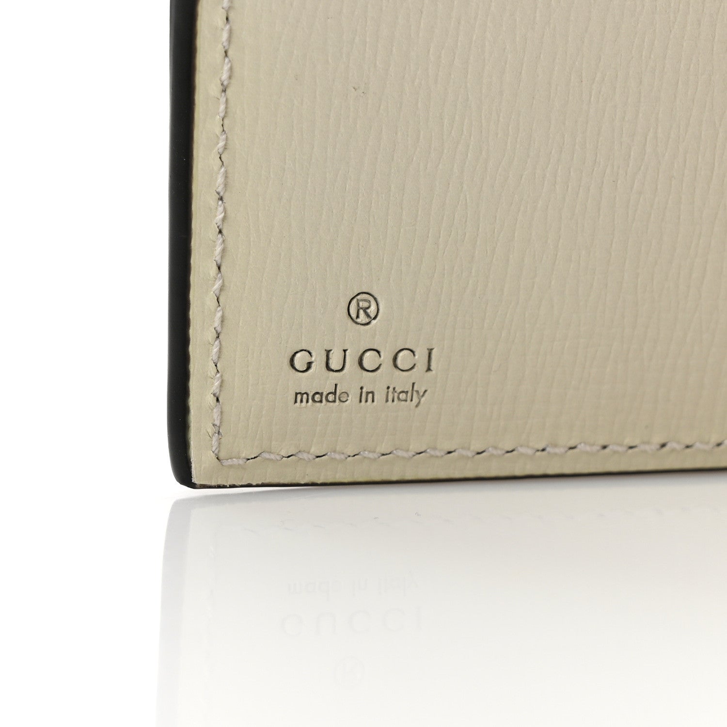 Gucci GG Supreme Monogram Textured Calfskin Web Jackie 1961 French Flap Wallet Beige Ebony Mystic White 6 of 8
