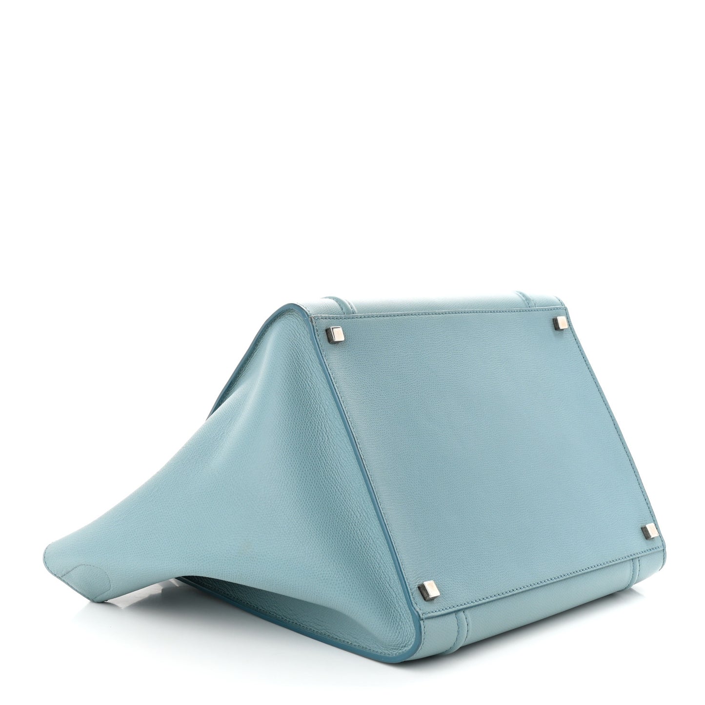 Grained Calfskin Medium Phantom Luggage Antique Blue