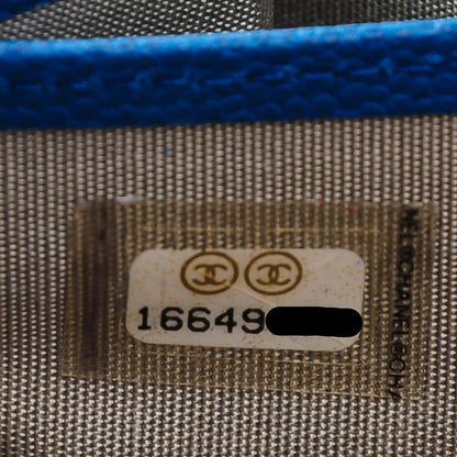 Chanel Caviar Sevruga Zip Around Wallet Blue 8 of 8
