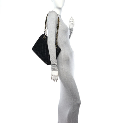 Chanel Lambskin Quilted CC Shoulder Bag Black 2 of 12