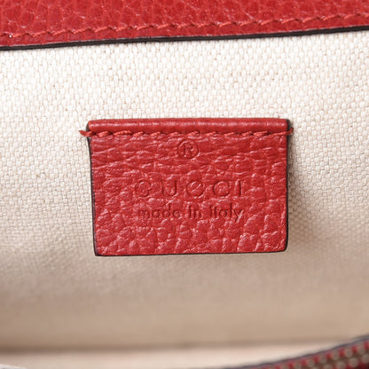 Gucci Dollar Calfskin Swarovski Crystal Small Dionysus Shoulder Bag Hibiscus Red 7 of 16