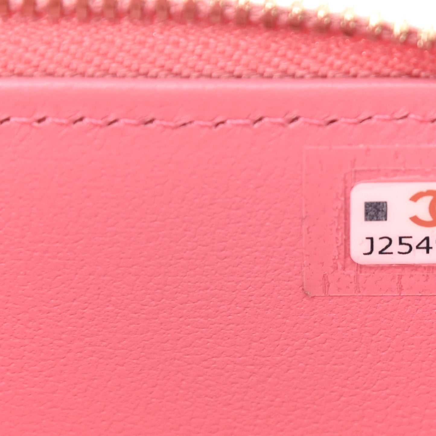 Lambskin Quilted Small Top Handle Vanity Case With Chain Dark Pink