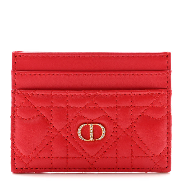 Christian Dior Lambskin Crystal Cannage Dioramour Jolie Freesia