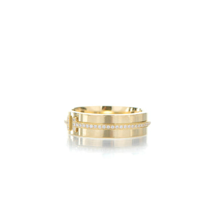 Tiffany 18K Yellow Gold Diamond T Two Ring 6.5 4 of 8