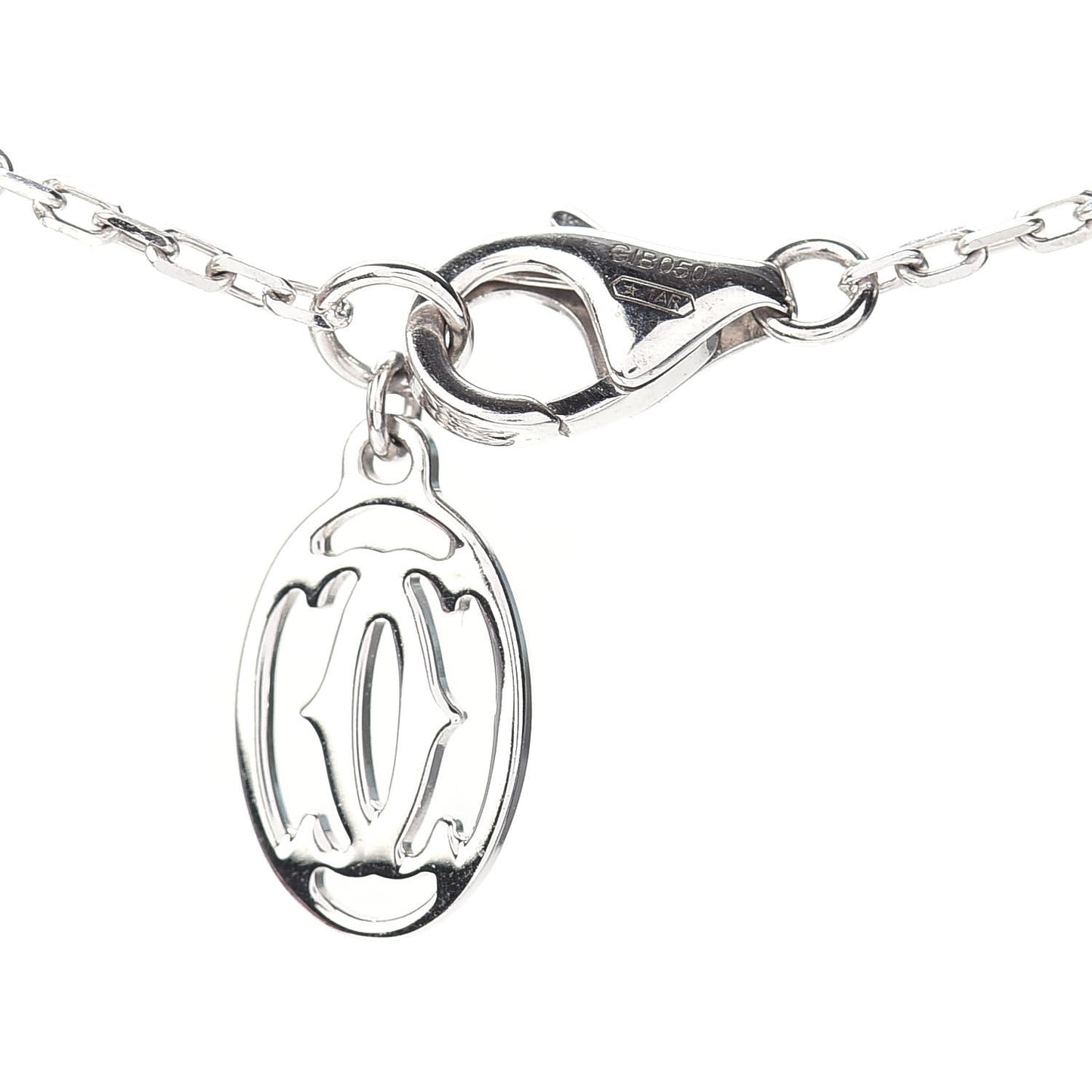 18K White Gold Diamond SM D'Amour Pendant Necklace
