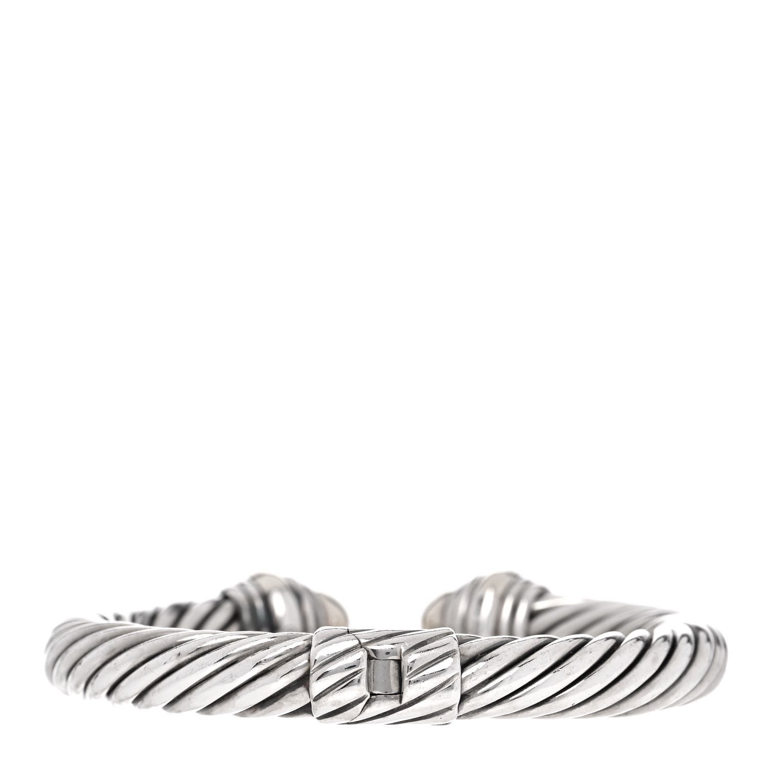 David Yurman Sterling Silver 14K Yellow Gold 10mm Cable Classics Bracelet 3 of 6