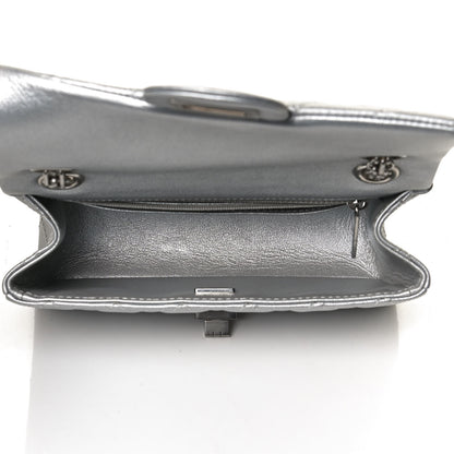 Chanel Metallic Grained Calfskin Quilted 2.55 Reissue Mini Flap Silver 9 of 12
