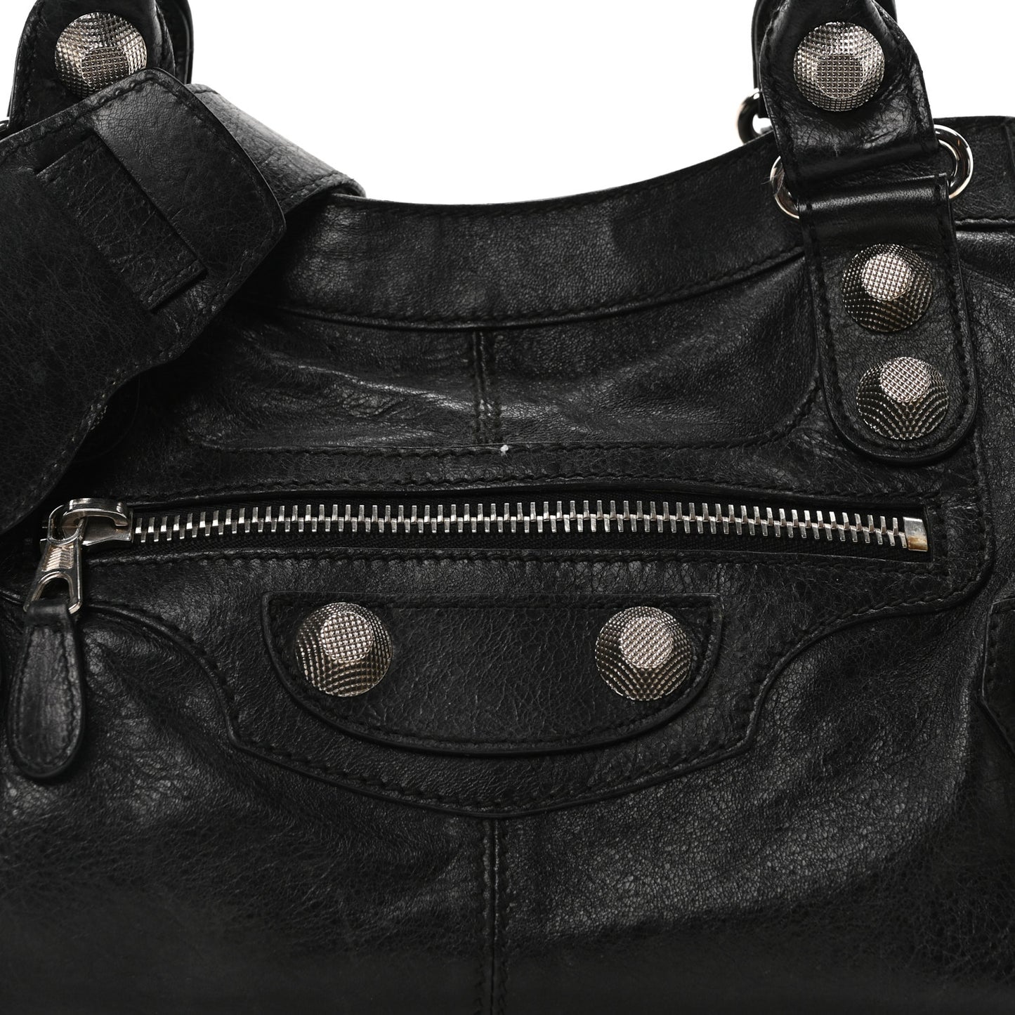 Agneau Giant 21 Silver Hardware Part Time Black