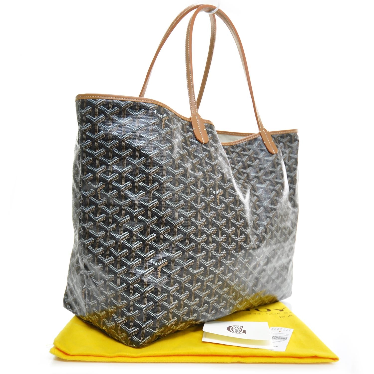 Goyard Goyardine Saint Louis GM Black Gold 2 of 13