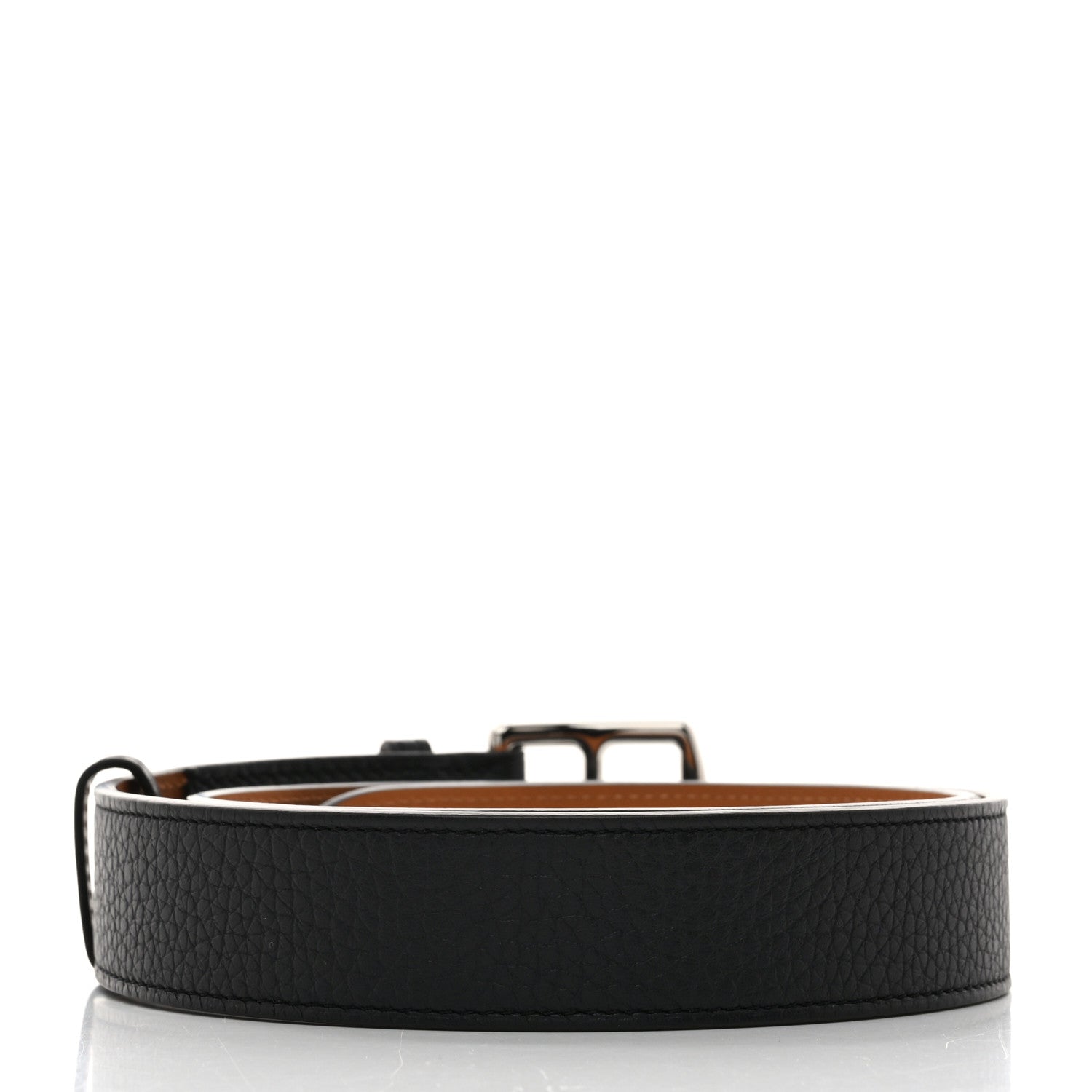 Hermes Togo Etriviere 32mm Belt 120 48 Black 2 of 7