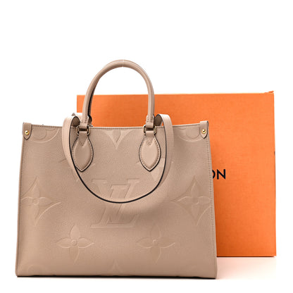 Louis Vuitton Empreinte Monogram Giant Onthego MM Tourterelle 10 of 10