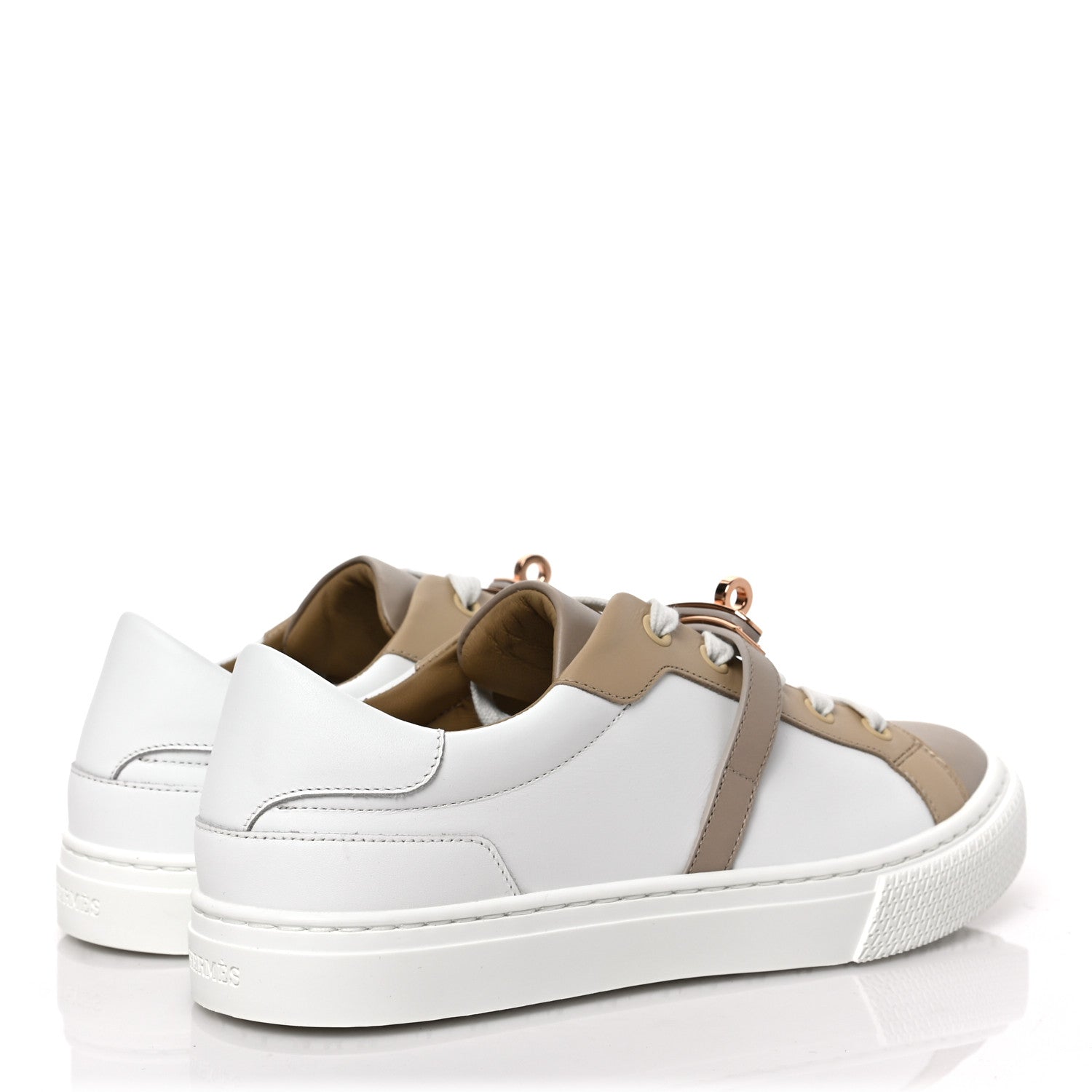 Hermes Calfskin Day Sneakers 36.5 Multicolor White 4 of 9