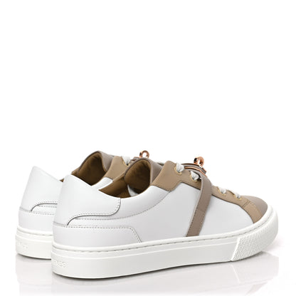 Hermes Calfskin Day Sneakers 36.5 Multicolor White 4 of 9