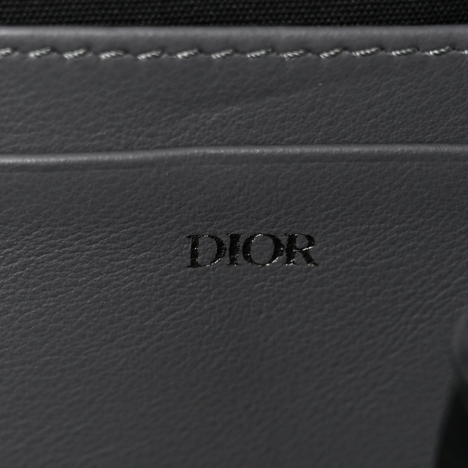 Christian Dior Oblique Zipped Pouch With Strap Pouch Grey 6 of 9