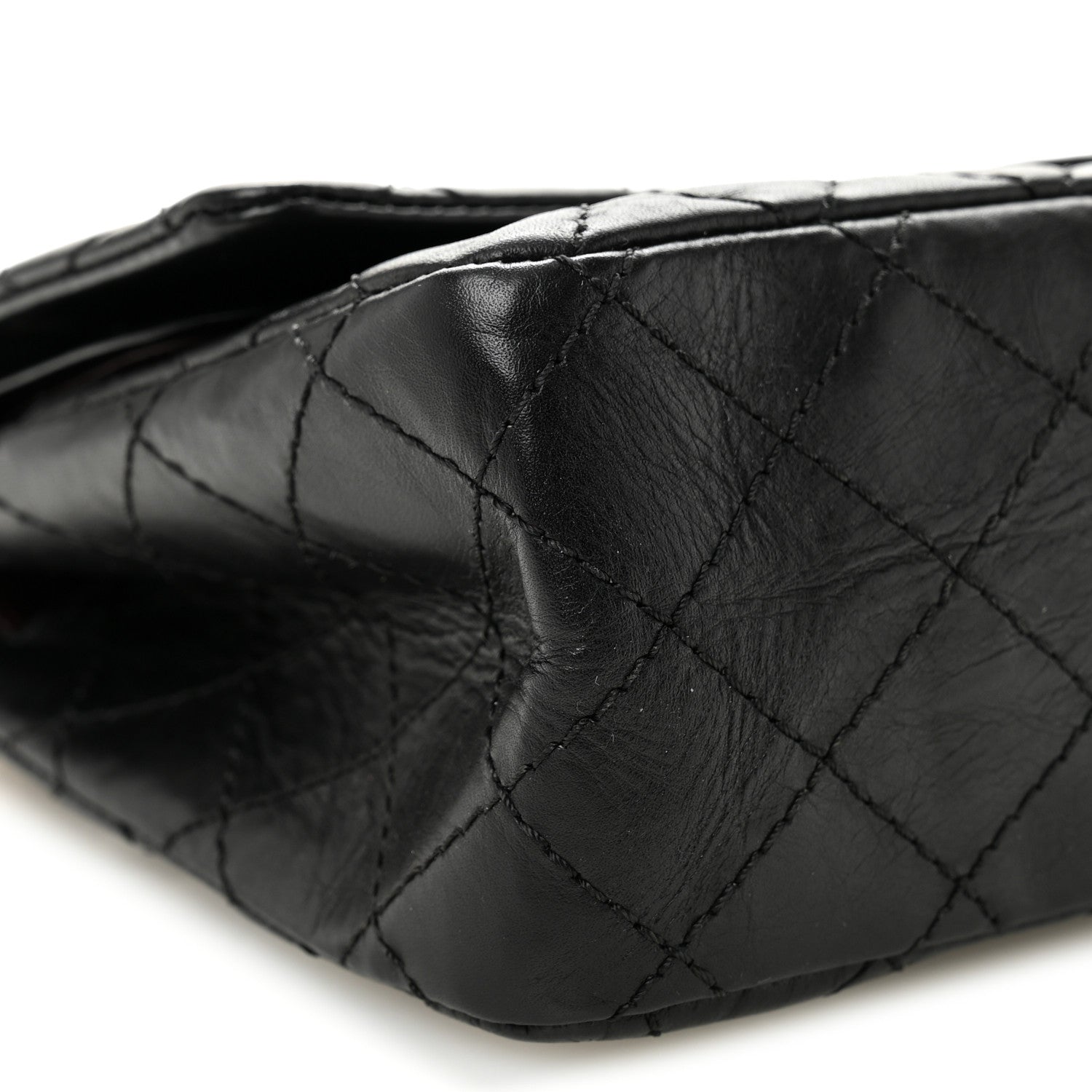 Chanel Aged Calfskin Quilted 2.55 Reissue 225 Flap Black 9 of 12