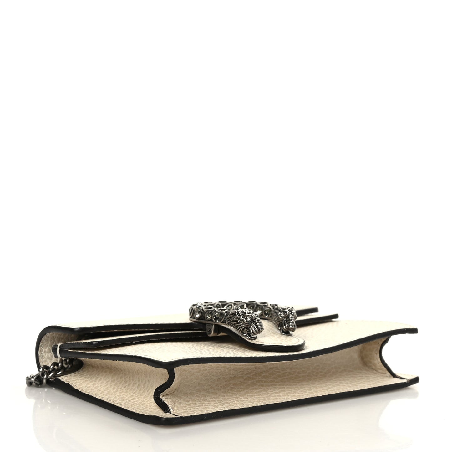 Dollar Calfskin Crystal Super Mini Dionysus Shoulder Bag Mystic White Black Diamond