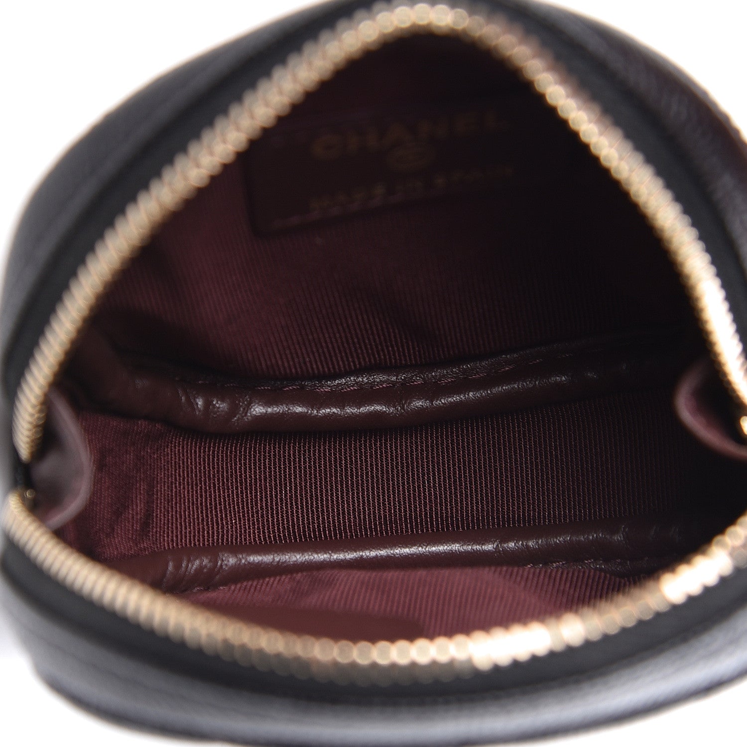 Chanel Caviar Quilted Zip Around Classic Coin Purse Black 5 of 7