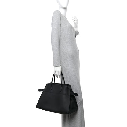 The Row Matte Grained Calfskin Soft Margaux 15 Black 2 of 9
