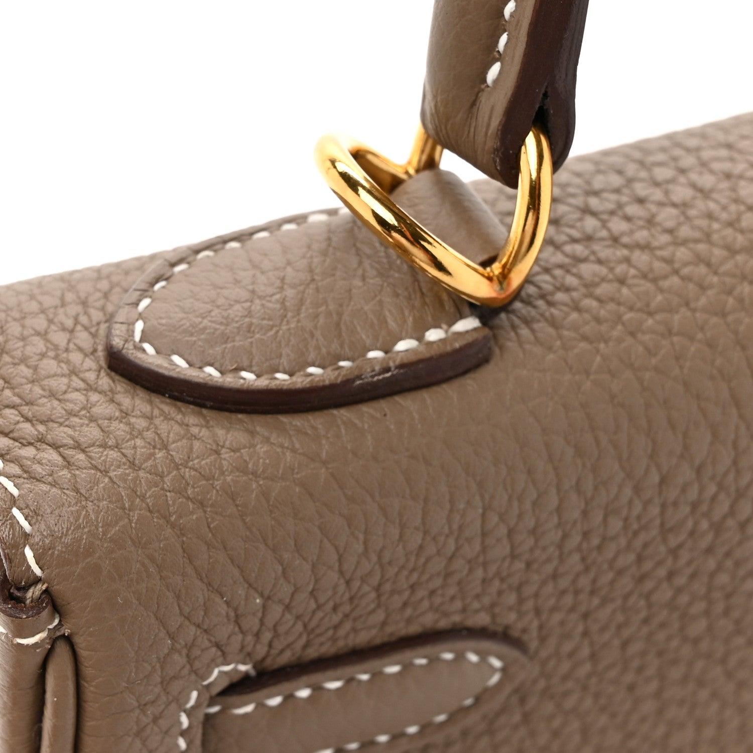 Hermes Togo Kelly Retourne 25 Etoupe 13 of 14