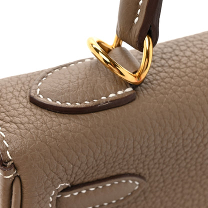 Hermes Togo Kelly Retourne 25 Etoupe 13 of 14