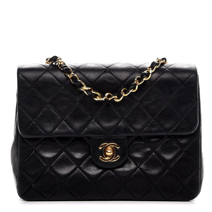 Chanel Lambskin Quilted Small Single Flap Black 1 of 7