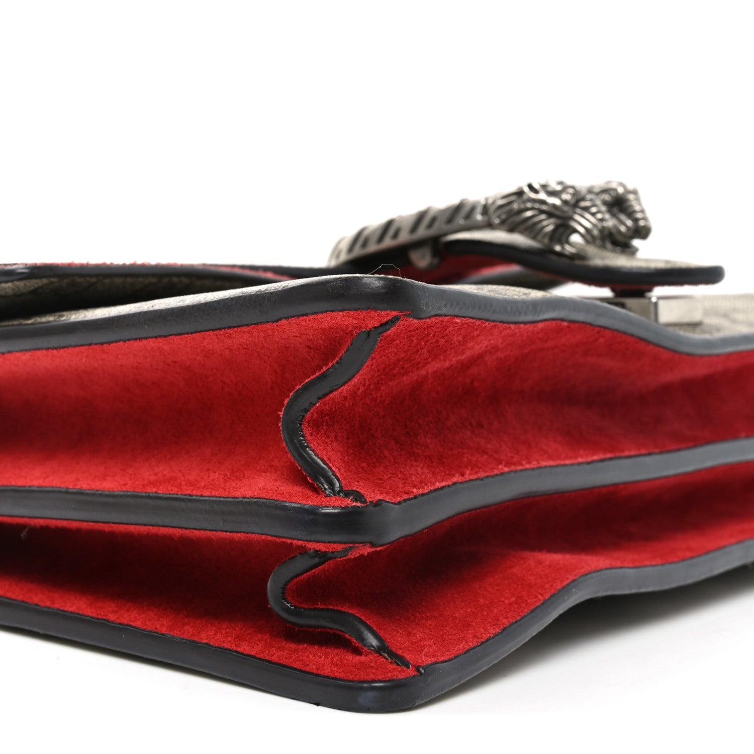 Gucci GG Supreme Monogram Small Dionysus Shoulder Bag Red 9 of 10