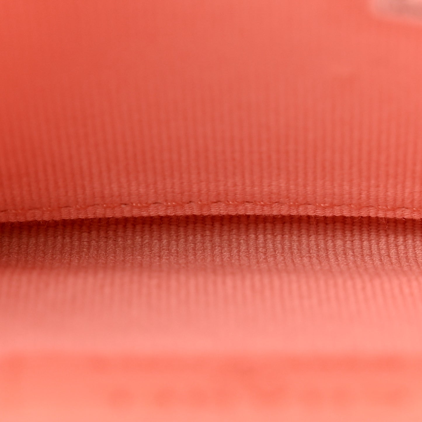 Lambskin Quilted Zip Card Holder Light Orange