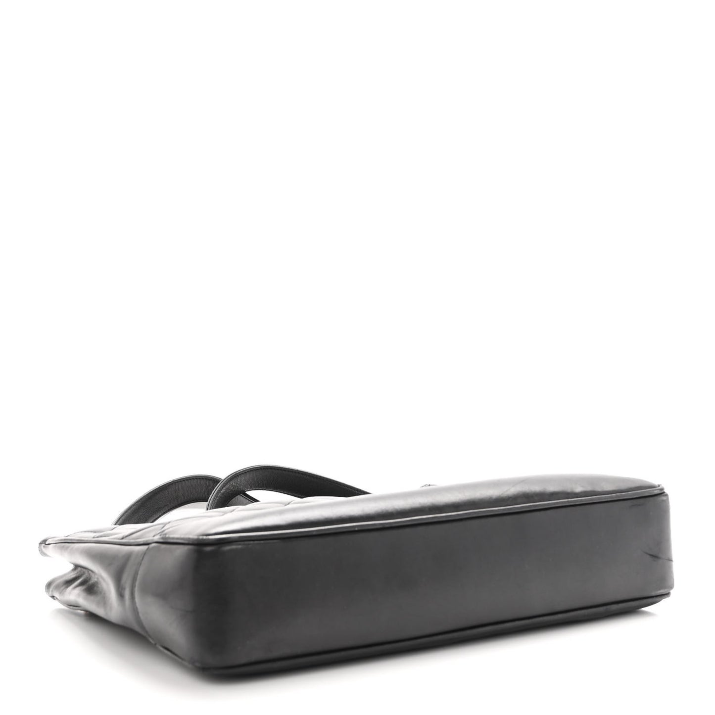 Lambskin Quilted Shoulder Bag Black