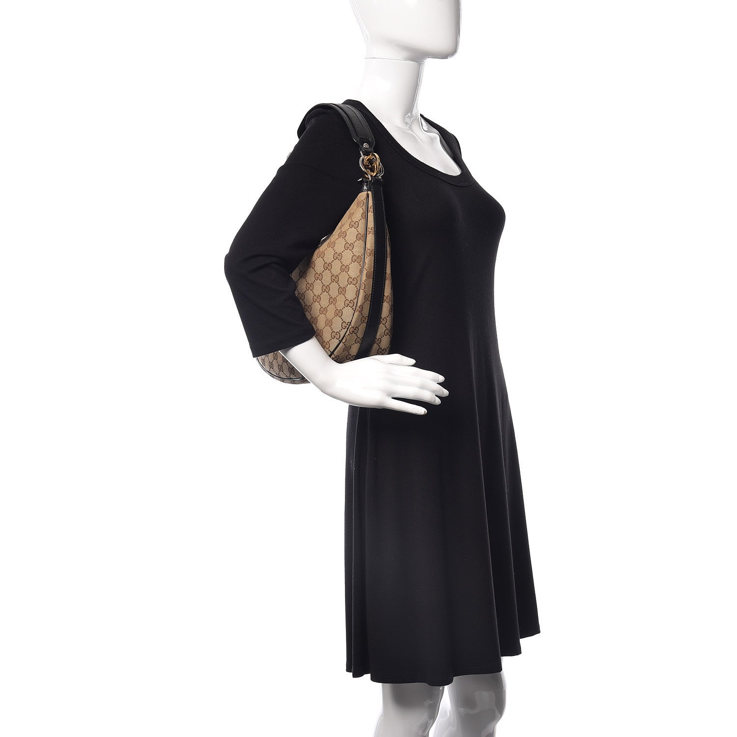 Gucci Monogram Medium GG Twins Hobo Black 2 of 11