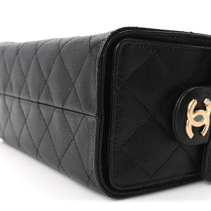 Chanel Caviar Quilted Mini Chanel 25 Handbag Black 10 of 10