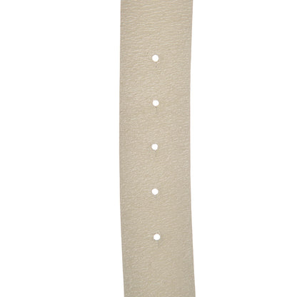 Chanel Calfskin Enamel CC Logo Belt 95 38 Light Beige 6 of 18