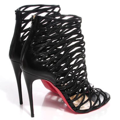 Christian Louboutin Kid Mille Cinque 100 Ankle Boots 39.5 Black 4 of 7