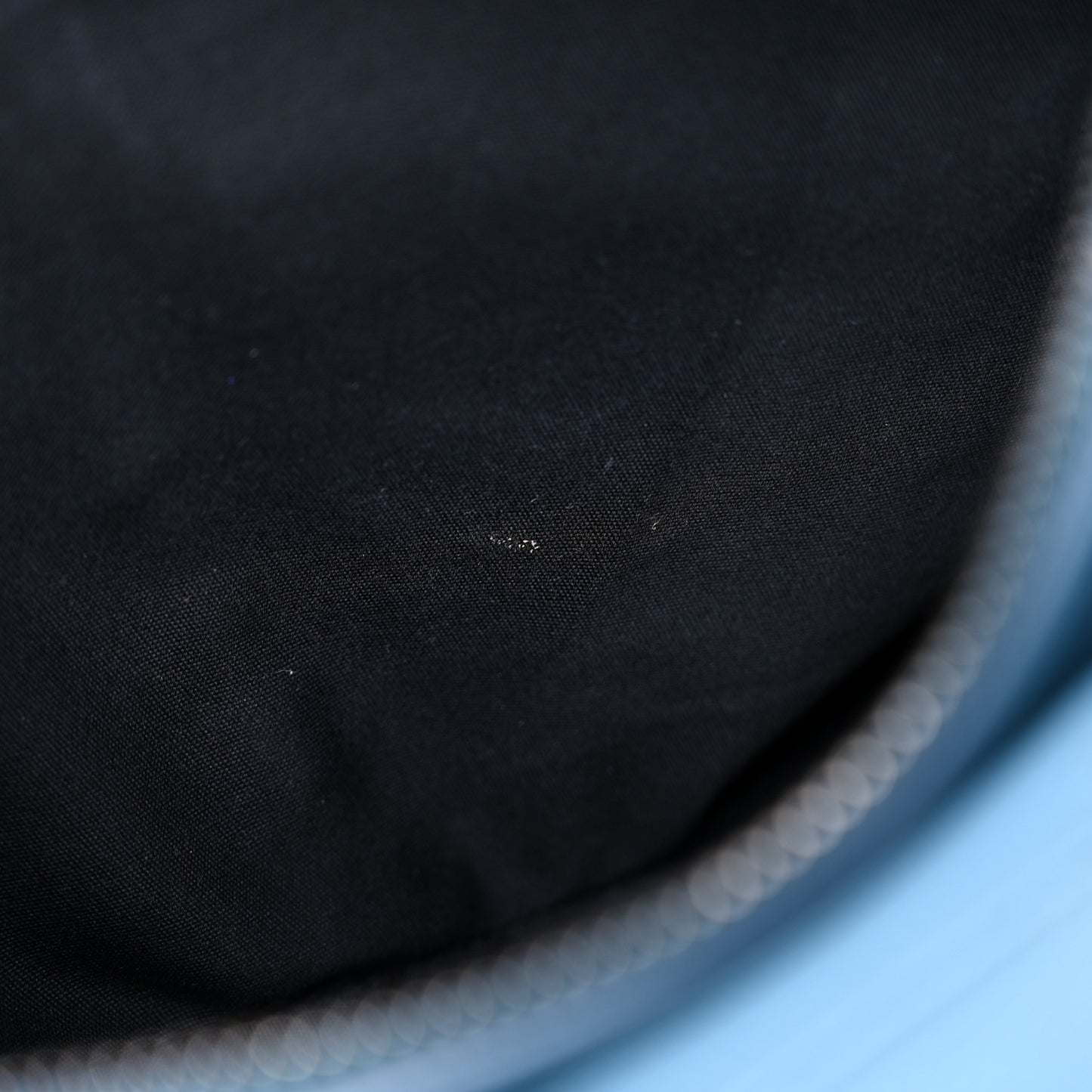 X SHAWN STUSSY Grained Calfskin Saddle Bag Blue