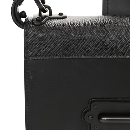 Prada City Calfskin Saffiano Cahier Bag Black 14 of 16