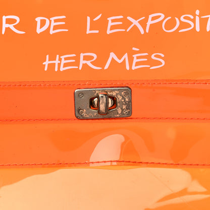 Hermes Vinyl Souvenir De L'Exposition Kelly Orange 15 of 15