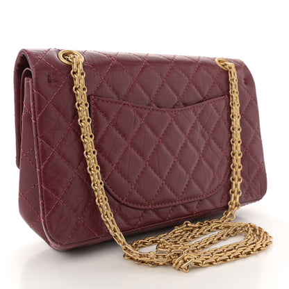 Chanel Aged Calfskin Quilted 2.55 Reissue 225 Flap Burgundy 3 of 12