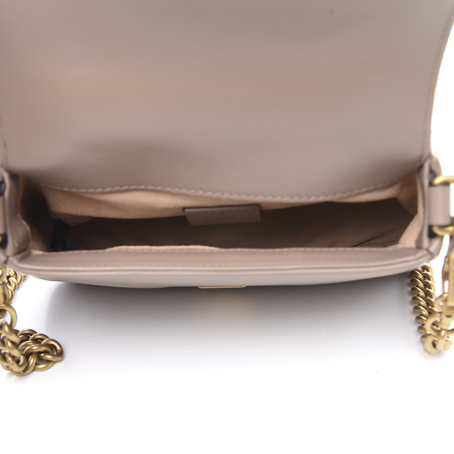 Calfskin Matelasse Mini GG Marmont Top Handle Shoulder Bag Porcelain Rose