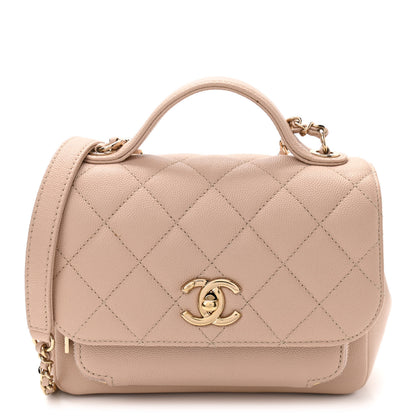 Chanel Caviar Quilted Small Business Affinity Flap Beige 1 of 10