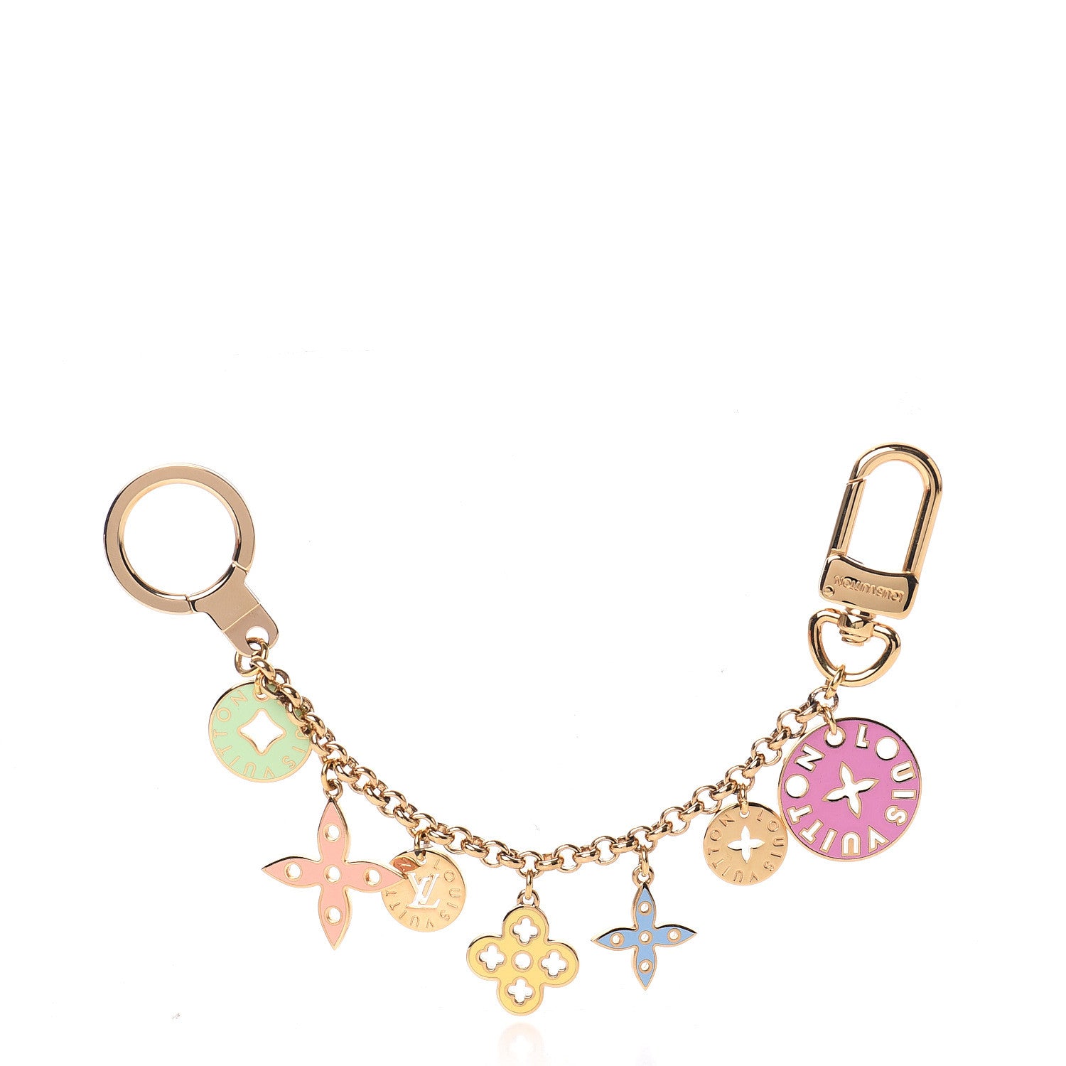 Louis Vuitton Enamel Looping Key Chain Bag Charm Multicolor 1 of 4