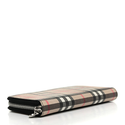 Burberry Vintage Check Ellerby Zip Around Wallet Black 4 of 7