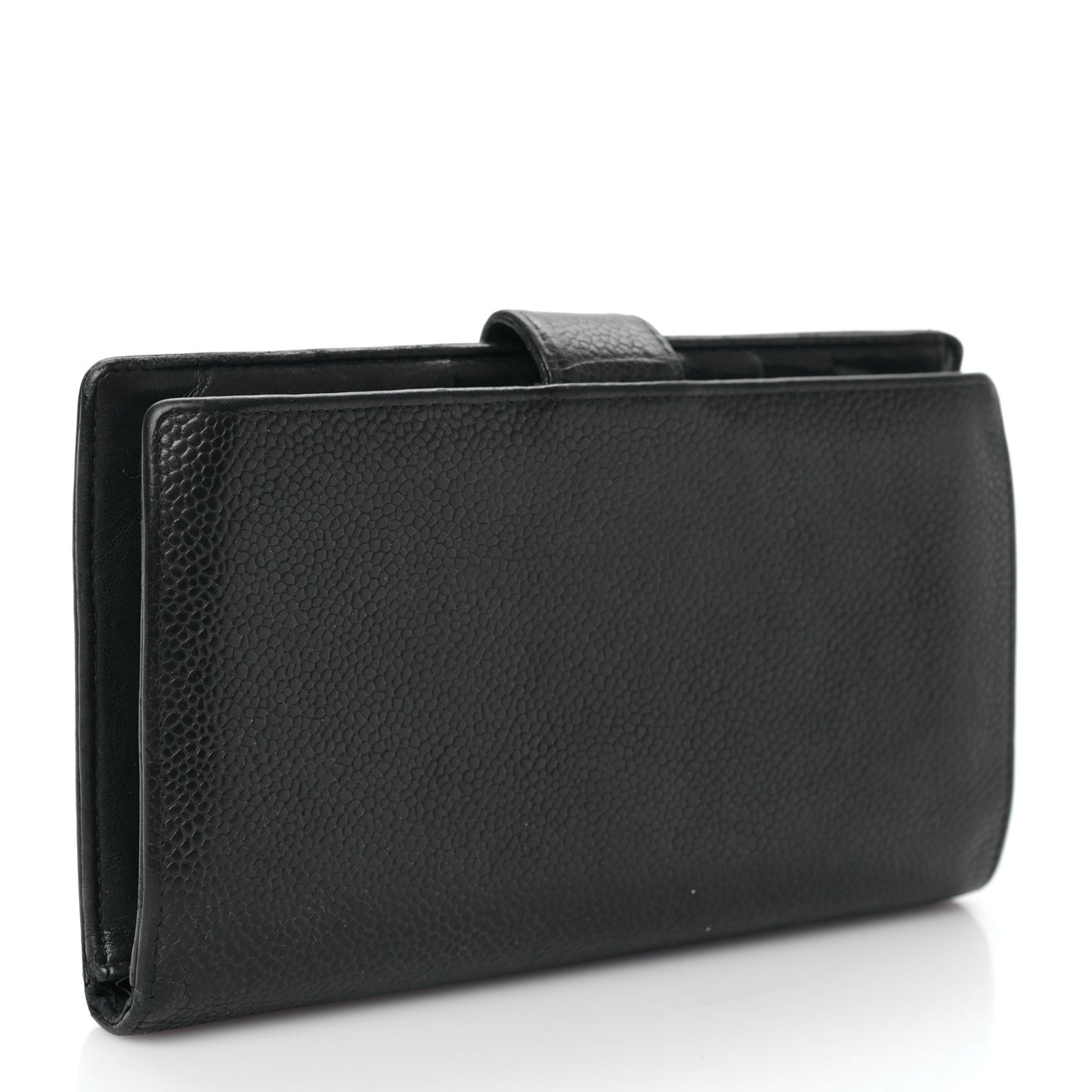 Caviar Timeless CC French Wallet Black