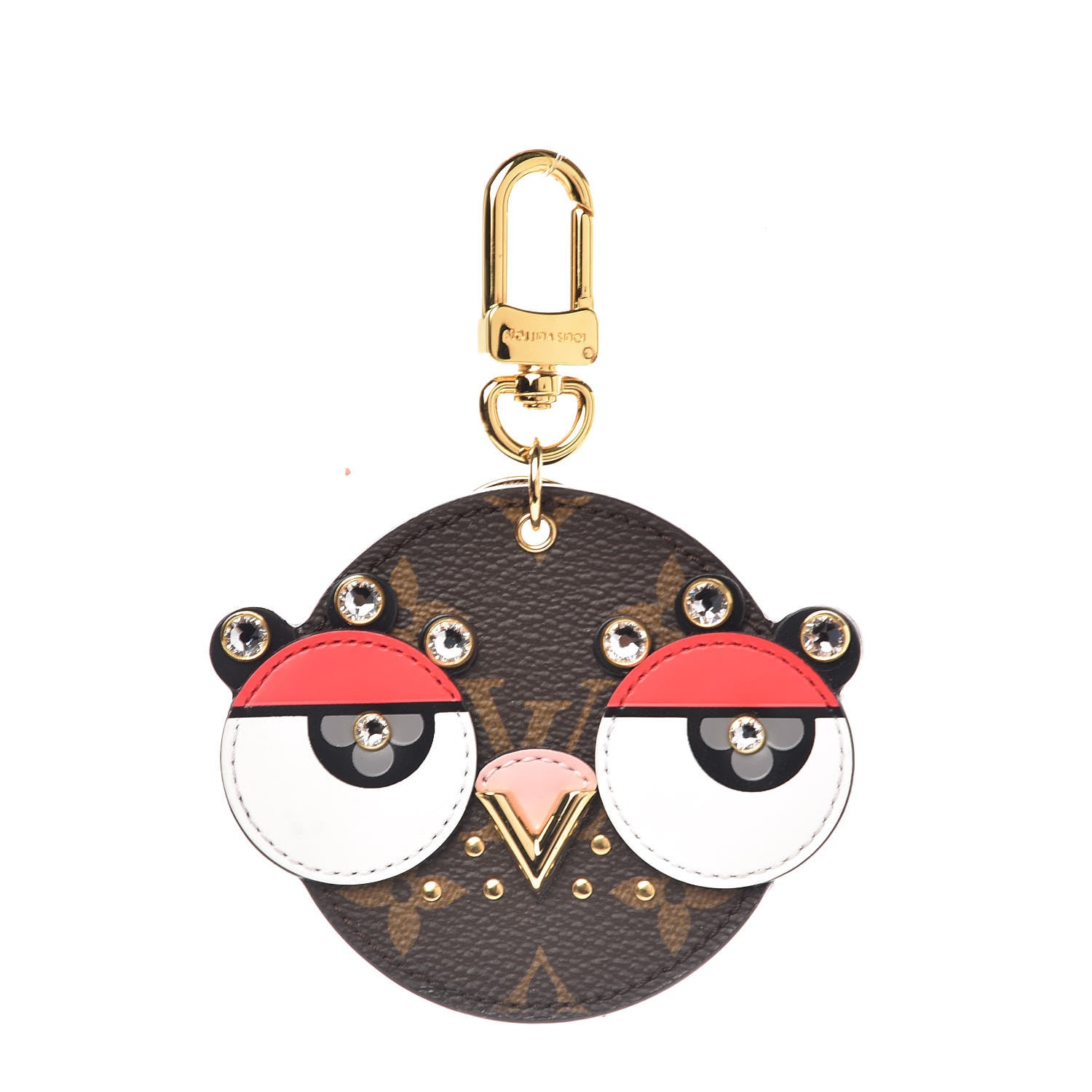 Louis Vuitton Monogram Animal Faces Bird Bag Charm 1 of 4