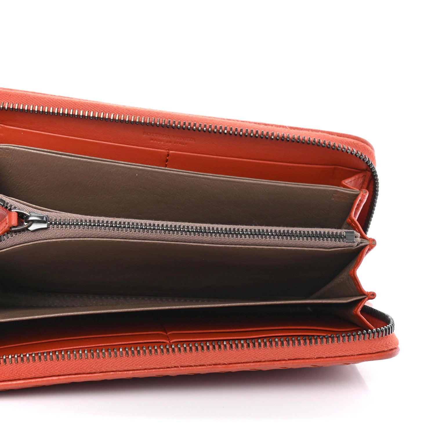 Bottega Veneta Nappa Intrecciato Zip Around Wallet Pompei 4 of 5