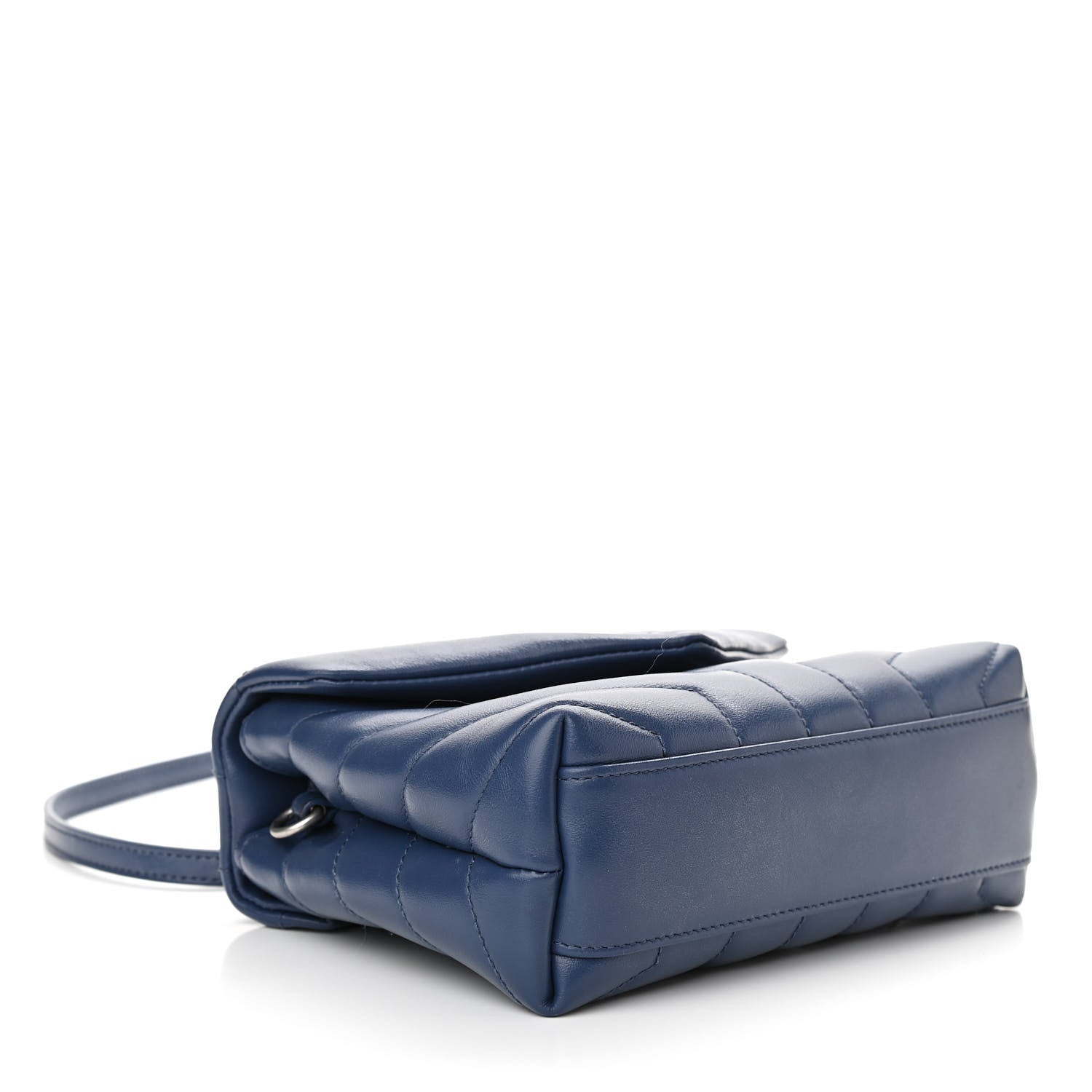 Saint Laurent Calfskin Y Quilted Monogram Toy Loulou Crossbody Bag New Cobalt 3 of 10