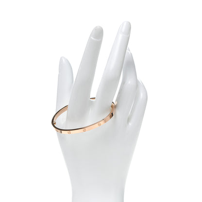 Cartier 18K Pink Gold Small LOVE Bracelet 16 2 of 7